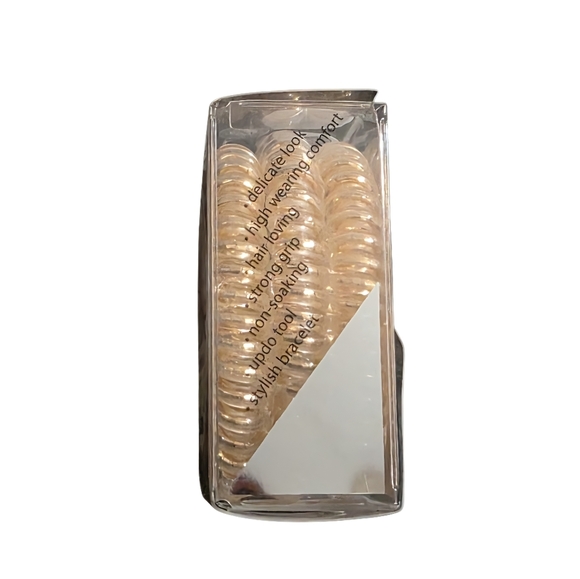 Invisibobble Slim Elegant Hair Ring Ties in Bronze Me Pretty 3 Pack - Picture 3 of 7